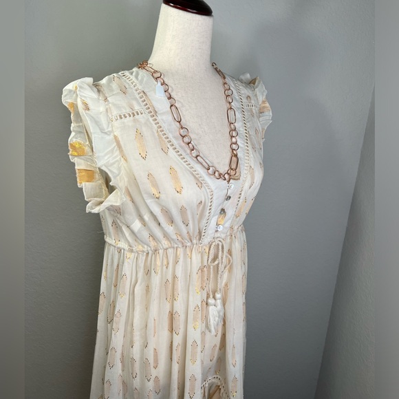 #126 $136 Retail Cotton High Low Cover Up - Picture 8 of 14